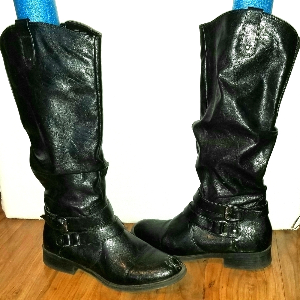 Black Knee High Boots